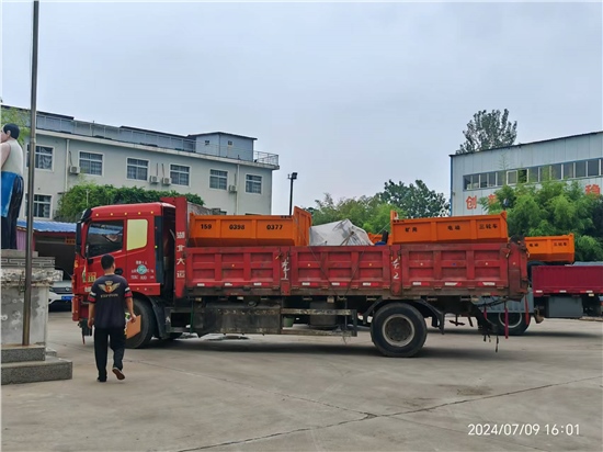 甘肅客戶訂購4臺(tái)電動(dòng)三輪車發(fā)貨